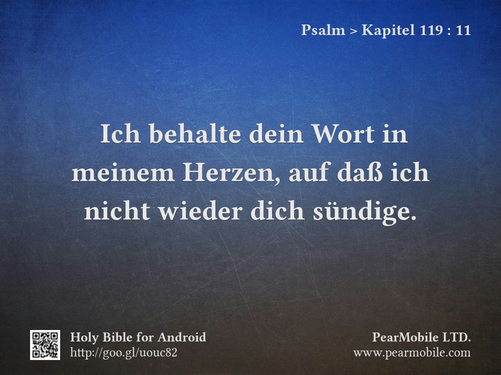Psalm, Kapitel 119:11